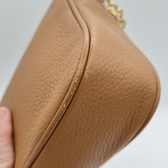 Fulton Cross-Body Bag Michael Kors Acorn Brown Pebbled Leather Large East West - Picture 11 of 16